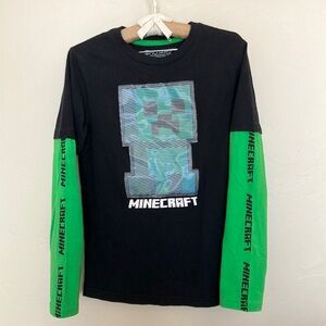 Mojang Minecraft Original Long-sleeved Short with appliqué, Size M.